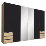 Möbelix Drehtürenschrank Mit Spiegel + Laden 300cm Level 36a, Graphit