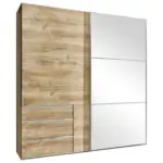 Möbelix Schwebetürenschrank Mit Spiegel 200cm Level 36a, Eiche Dekor