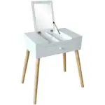 Möbelix Schminktisch Stockholm Weiß B: 60 Cm Mit Lade + Spiegel