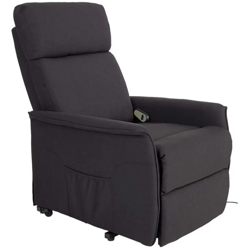 Fernsehsessel Elektrisch Graham Stoffbezug Anthrazit