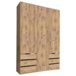Drehtürenschrank Mit Schubladen 150cm Level 36a, Eichendekor
