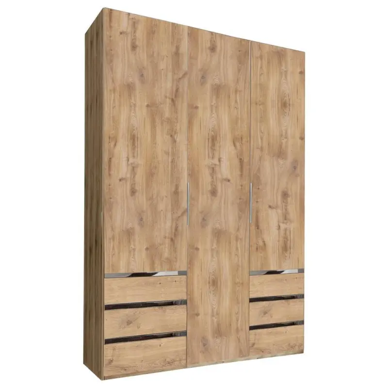 Drehtürenschrank Mit Schubladen 150cm Level 36a, Eichendekor