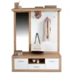 Möbelix Garderobe Malta Eiche Dekor/ Weiß B: 145 Cm Mit Spiegel