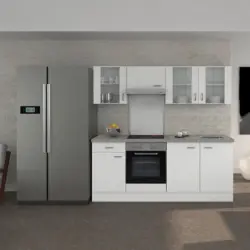 K&uuml;chenzeile Wito ohne Ger&auml;te B: 210 Wei&szlig;