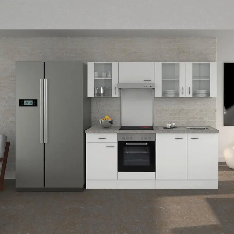 K&uuml;chenzeile Wito ohne Ger&auml;te B: 210 Wei&szlig;