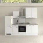 Möbelix Küchenzeile Wito ohne Geräte 270 cm Weiß