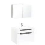 Möbelix Badmöbel-set 3-tlg. Inkl. Led Siena B: 80cm, Weiß