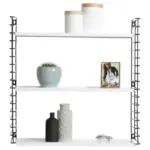 Möbelix Wandregal Tomado B: 70 Cm Schwarz Metall/weiß 3 Fächer