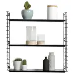 Möbelix Wandregal Tomado B: 70 Cm Schwarz Metall 3 Fächer