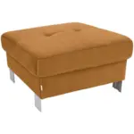 Möbelix Polsterhocker Savona Webstoff Mango/orange H: 44 Cm