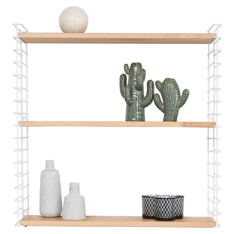 Wandregal Tomado B: 70 Cm Wei&szlig;/buchenholz 3 F&auml;cher