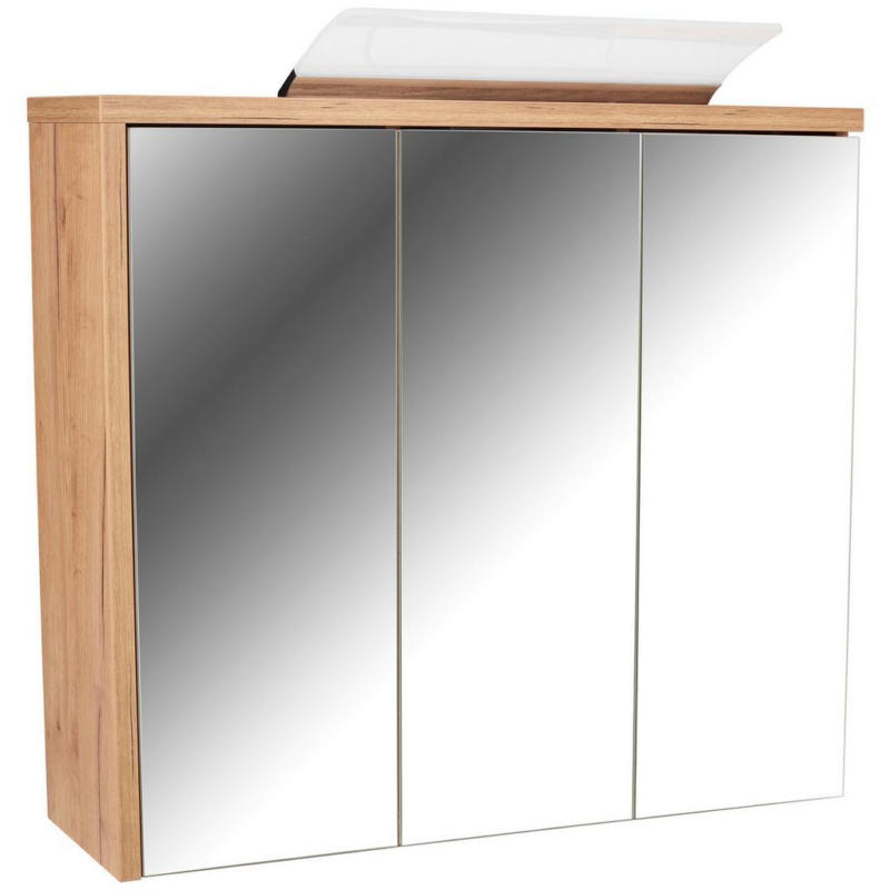 Spiegelschrank Opus Mit Led 3-Türig BxHxT: 90x71x18