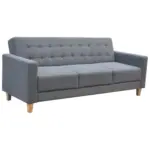 Möbelix 3-Sitzer-Sofa mit Schlaffunkt. Levi Grau