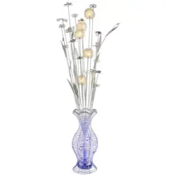 Led-stehlampe Paco Silberfarben, Vasenform