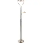 Möbelix LED-Stehlampe Sandi Chromfarben mit Flexarm