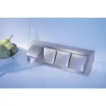 Möbelix Steckdosenleiste Küche Hadir Edelstahl 4-Fach L: 26,6 Cm