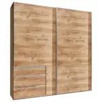 Möbelix Schwebetürenschrank mit Laden 250cm Level 36a, Eiche Dekor
