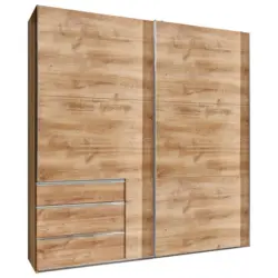 Schwebetürenschrank mit Laden 250cm Level 36a, Eiche Dekor