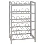 Möbelix Weinregal Metall Alufarben 35 Flaschen Bxh: 34x59 Cm