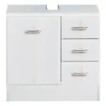 Möbelix Waschbeckenunterschrank Rallye B: 60cm, Weiß Dekor