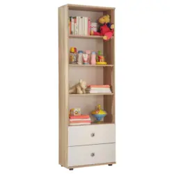 Regal Mit Laden Wiki 60 Cm Eiche Dekor/wei&szlig;