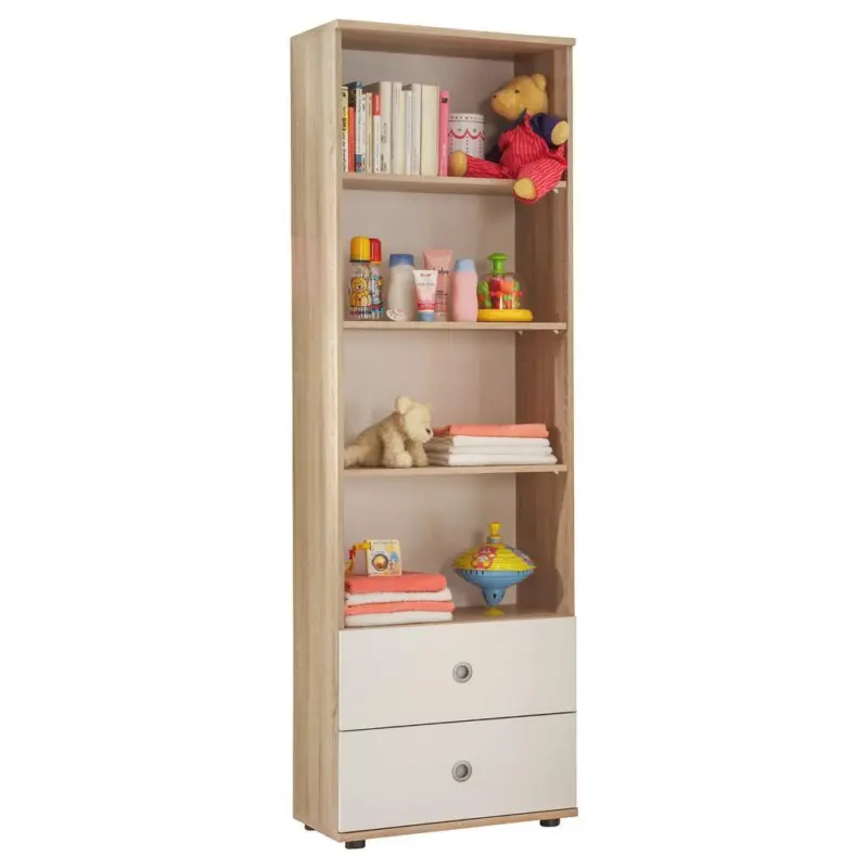 Regal Mit Laden Wiki 60 Cm Eiche Dekor/wei&szlig;