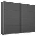 Möbelix Schwebetürenschrank 226cm Belluno, Grau Metallic Dekor