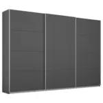 Möbelix Schwebetürenschrank 271cm Belluno, Grau Metallic