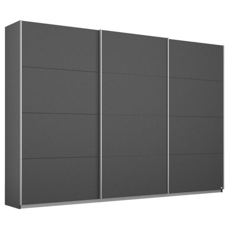 Schwebetürenschrank 271cm Belluno, Grau Metallic