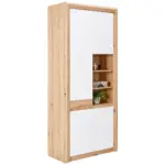 Möbelix Schuhschrank Kashmir New Weiß/ Eiche Dekor 3-Türig B: 84 Cm