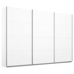 Schwebetürenschrank 271cm Belluno, Weiß Dekor