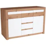 Möbelix Kommode grifflos + Soft-Close B 142cm Kashmir, Eiche/Weiß