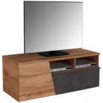 Möbelix Tv-lowboard Venedig B: 140 Cm Dunnkelgrau Eiche Dekor