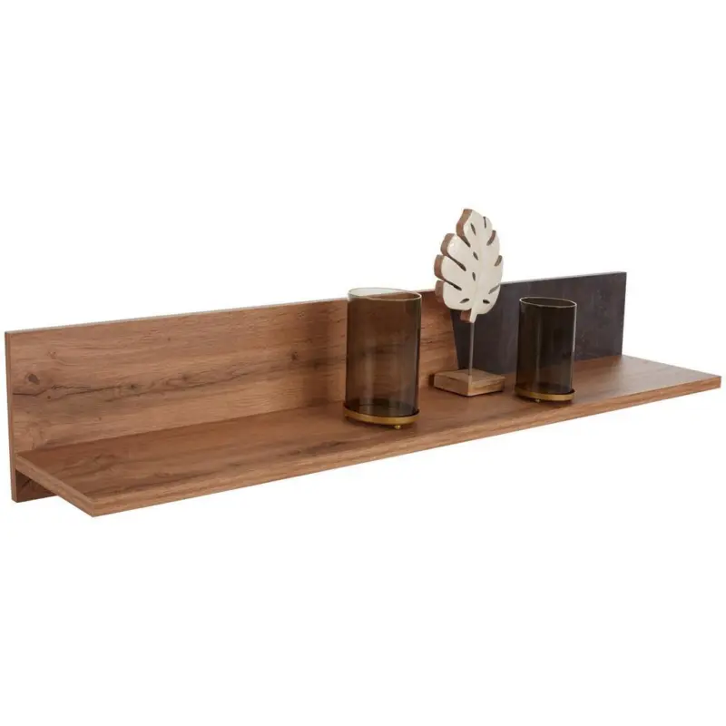 Wandboard Venedig B: 140 Cm Dunkelgrau/eiche Dekor