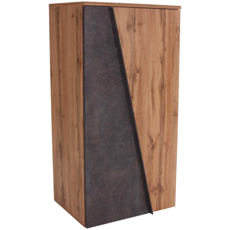 Highboard B: 77 Cm Venedig, Wotan Eiche Dekor/betonoptik