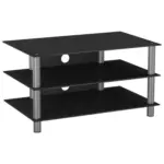 Möbelix Phonotisch Netasa B: 95 Cm Schwarz/silberfarben
