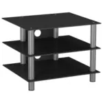 Möbelix Phonotisch Sindas B: 60 Cm Schwarz/silberfarben