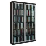 Möbelix Cd Regal Mit Glastüren Galerie 60 Cm Schwarz