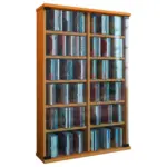 Möbelix Cd Regal Mit Glastüren Roma 60 Cm Buche Dekor