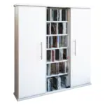 Möbelix Cd Regal Mit Türen Santo 86 Cm Weiß, Glas