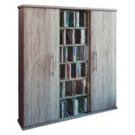 Möbelix Cd Regal Mit Türen Santo 86 Cm Sonoma Eiche Dekor, Glas
