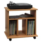 Möbelix Schallplattenregal Mit Rollen Retal 60 Cm Buche Dekor