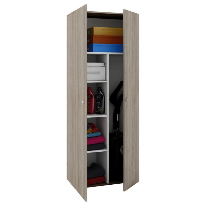 Mehrzweckschrank Vandoll Ll Eiche Dekor 70x178 Cm 2-Türig