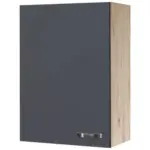Möbelix Hängeschrank Shadow B: 60cm Basaltgrau + Eiche Dekor