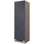 Möbelix Kühlschrank-Umbauschrank Shadow B: 60 cm Basaltgrau