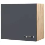 Möbelix Küchenoberschrank Shadow 60 Cm Grau/eiche Dekor 1 Drehtür