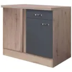 Möbelix Eckunterschrank Shadow B: 110 Cm San Remo Eiche Dekor/grau