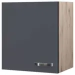 Möbelix Küchenoberschrank Shadow 50 Cm Grau/eiche Dekor 1 Drehtür