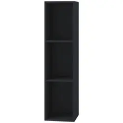 Schallplattenregal Platto 34 Cm Schwarz Dekor