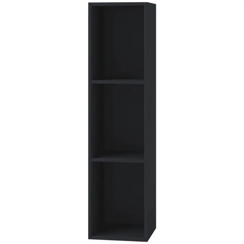 Schallplattenregal Platto 34 Cm Schwarz Dekor